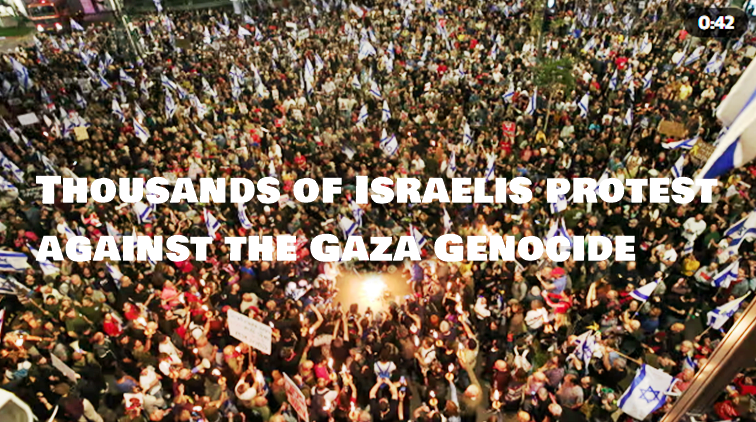 Tens of thousands of Israelis rally against Netanyahu as Gaza war reaches 6 month mark