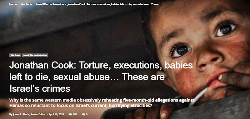 Torture, executions, babies left to die, sexual abuse… These are Israel’s crimes.
