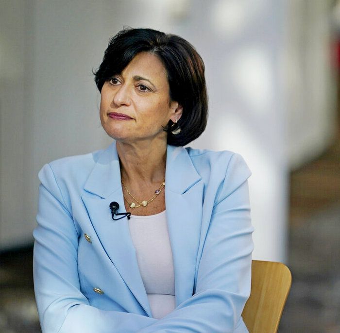 FILE - Dr. Rochelle Walensky, director of the U.S. Centers for Disease Control and Prevention, speaks during an interview with The Associated Press, Dec. 8, 2021, in Atlanta. (AP Photo/Brynn Anderson, File)