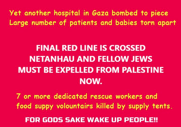 STOPP IMMEDIATELY THE GENOCIDE IN GAZA!!