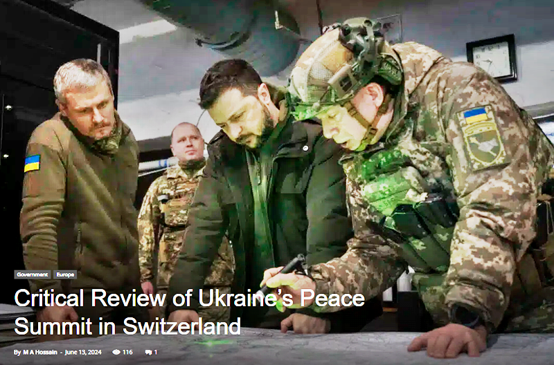 Critical Review of Ukraine’s Peace Summit in Switzerland