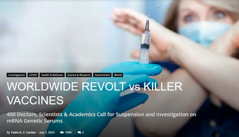 COVID  WORLDWIDE REVOLT vs KILLER VACCINES