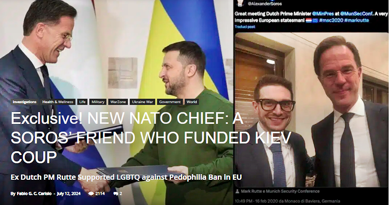 NEWS BOMB - NEW NATO CHIEF: A SOROS’ FRIEND WHO FUNDED KIEV COUP