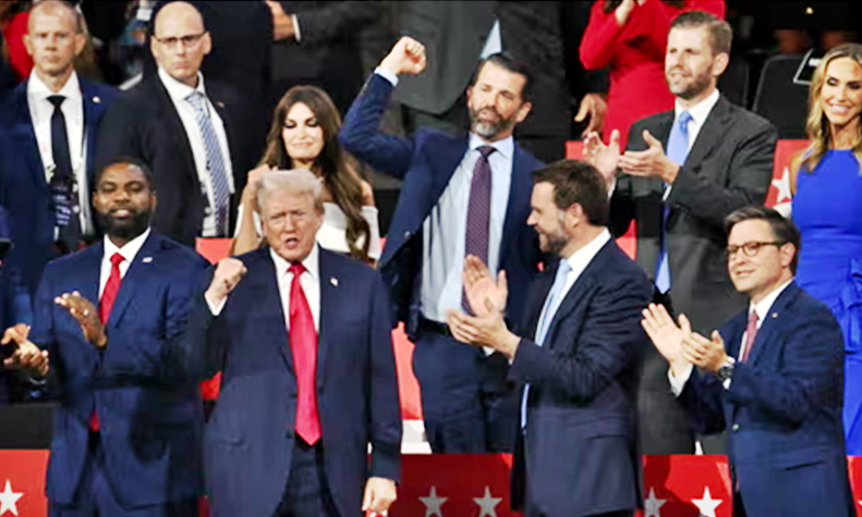 Trump appears with bandaged ear at Republican national convention