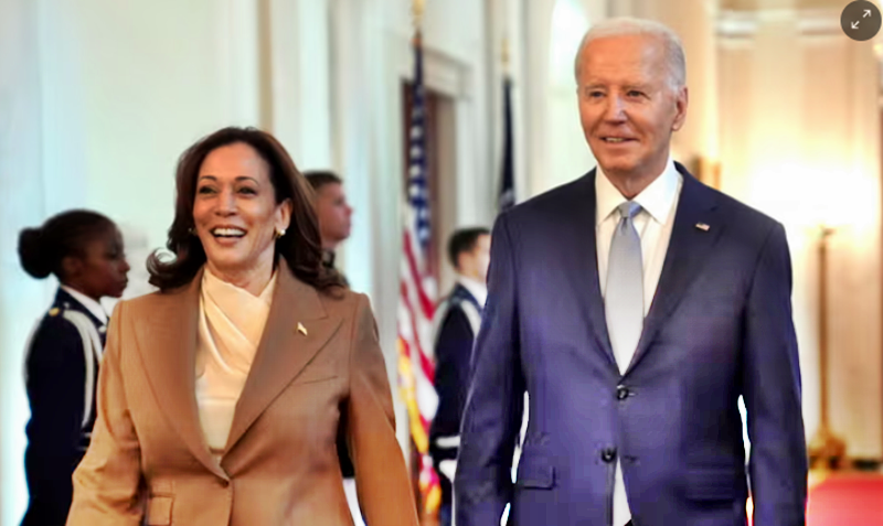 US election live updates: top Democrats back Kamala Harris as donations surge after Biden steps aside