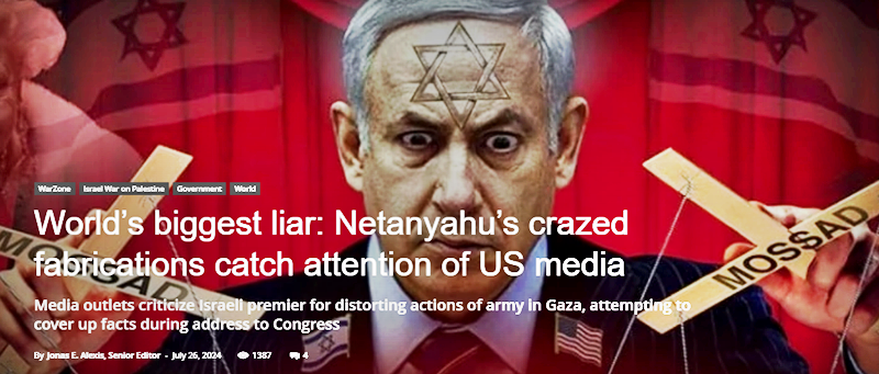 World’s biggest liar: Netanyahu’s  crazed fabrications catch attention of US media