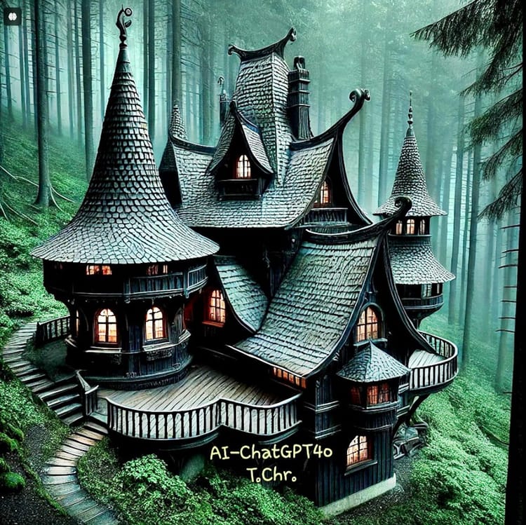 THE BLACK HOUSE IN THE FOREST