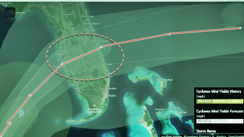 Milton Could Trigger $175 Billion Worst-Case Damage Scenario