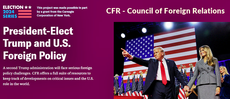 President-Elect Trump and C.F.R. Foreign Policy