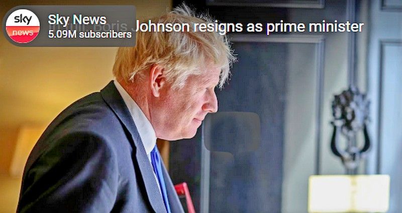 Boris Johnson Resigns As Prime Minister After Government Collapses