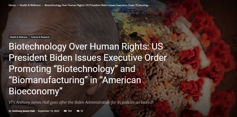 Biotechnology Over Human Rights: US President Biden Issues Executive Order