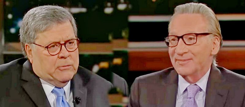 Former AG Bill Barr Defends His Handling Of The Mueller Report To Bill Maher