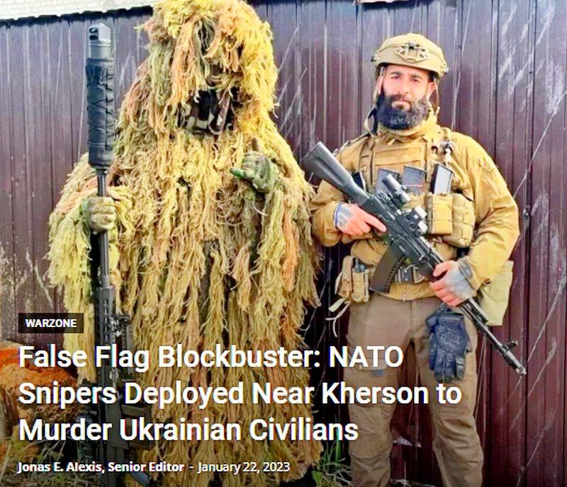 NATO Snipers Deployed Near Kherson to Murder Ukrainian Civilians