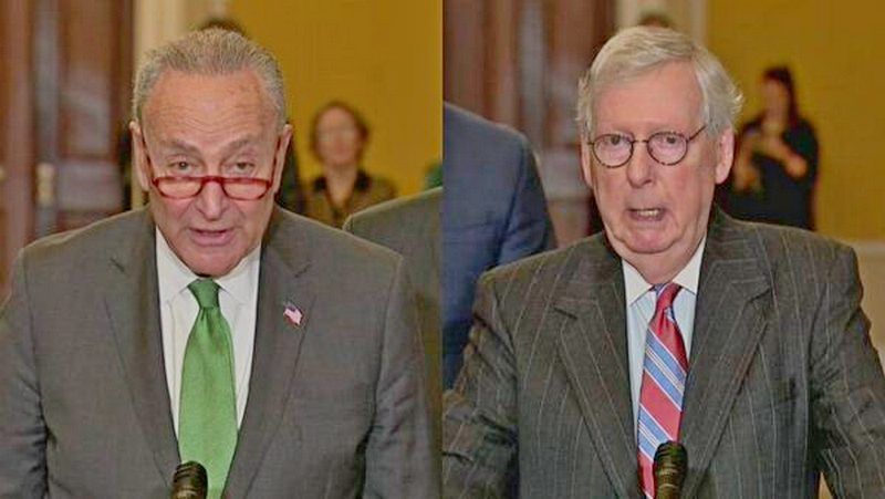 Republican McConnell Is NOT AMERICA FIRST – He’s Working with Democrat Chuck Schumer