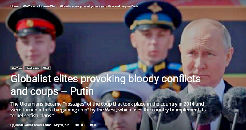 Globalist elites provoking bloody conflicts and coups – Putin