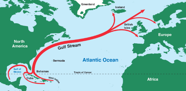 THE GULF STREAM AND THE "PREVAILING WINDS"