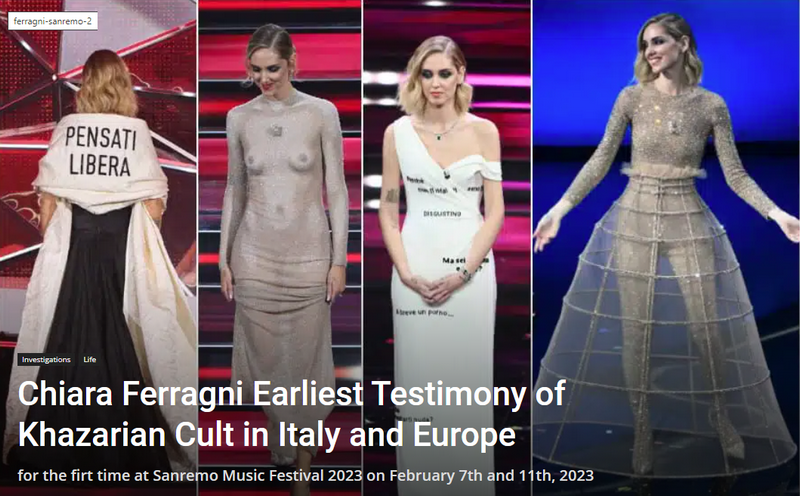 Chiara Ferragni Earliest Testimony of Khazarian Cult in Italy and Europe