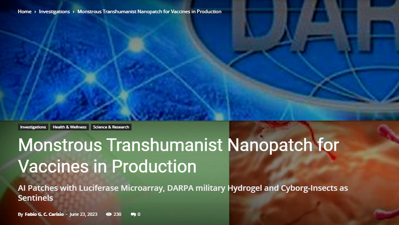 MONSTROUS TRANSHUMANIST NANOPATH FOR VACCINES IN PRODUCTION.