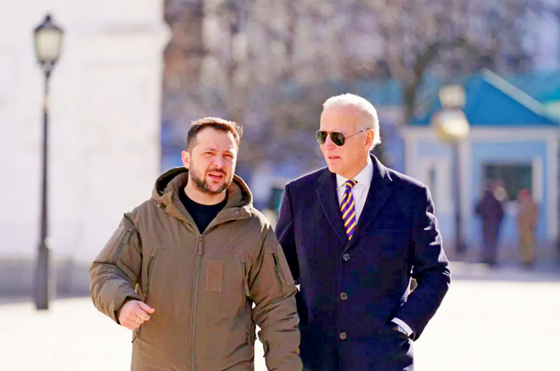 Biden, Zelenskyy Discuss Wagner Mercenary Uprising in Russia