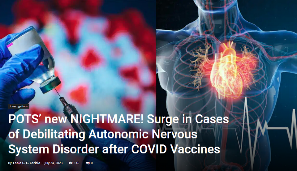 POTS’ new NIGHTMARE! Surge in Cases of Debilitating Autonomic Nervous System Disorder After COVID Vaccines