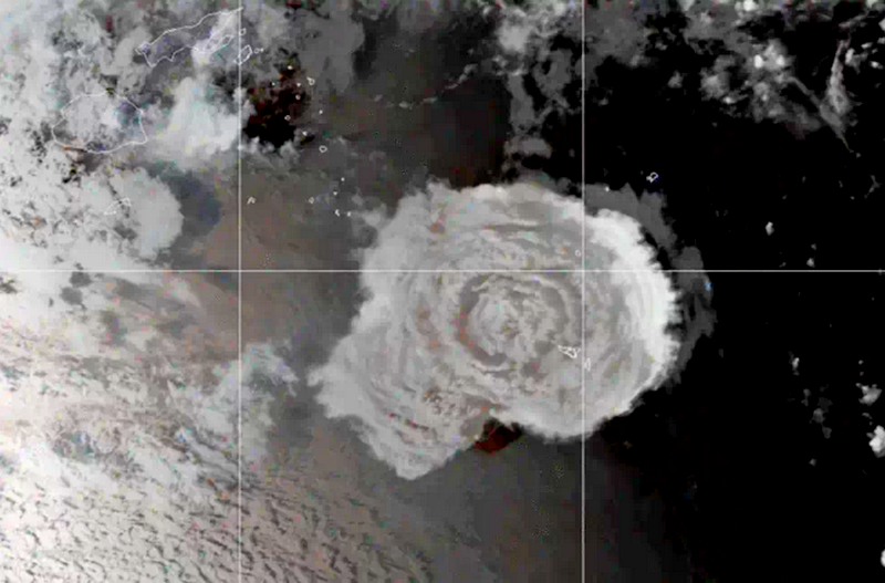 THE IMMENSE HUNGA TONGA VOLCANIC EXPLOSION IN JAN 2022 TRIGGERED BY U.S. GEOWEAPON PRIMARY CAUSED 2023 HEAT WAVE & BEYOND