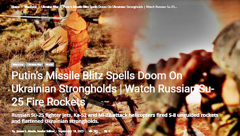 Putin’s Missile Blitz Spells Doom On Ukrainian Strongholds | Watch Russian Su-25 Fire Rockets