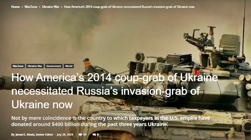 How America’s 2014 coup-grab of Ukraine necessitated Russia’s retreival-grab.